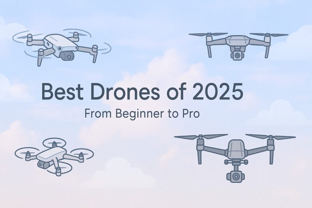 Best Drones for Every Skill Level in 2025 (Beginner to Pro Guide)
