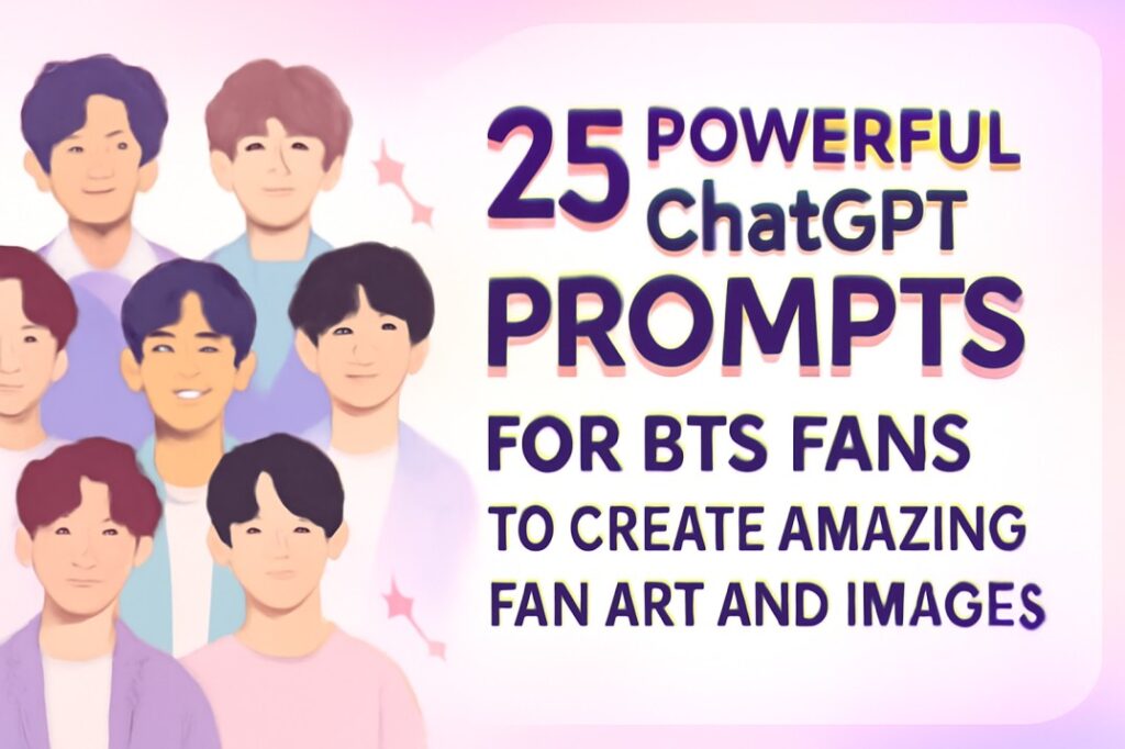 25 BTS Army ChatGPT Prompts for Fans to Create Amazing Fan Art and Images